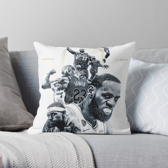 Discover LeBron James Throw Pillow