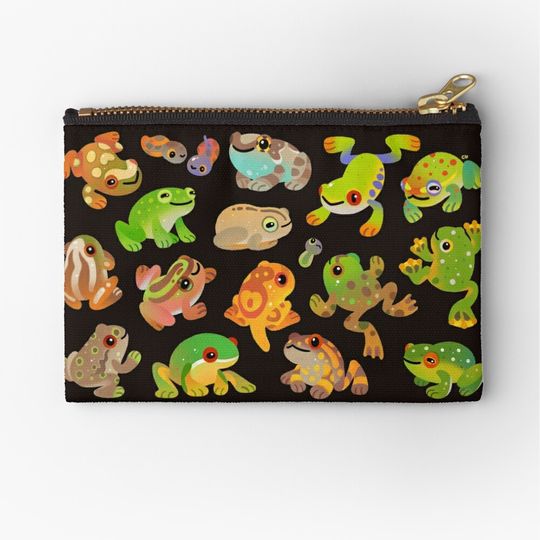Discover Tree frog - dark Makeup bag