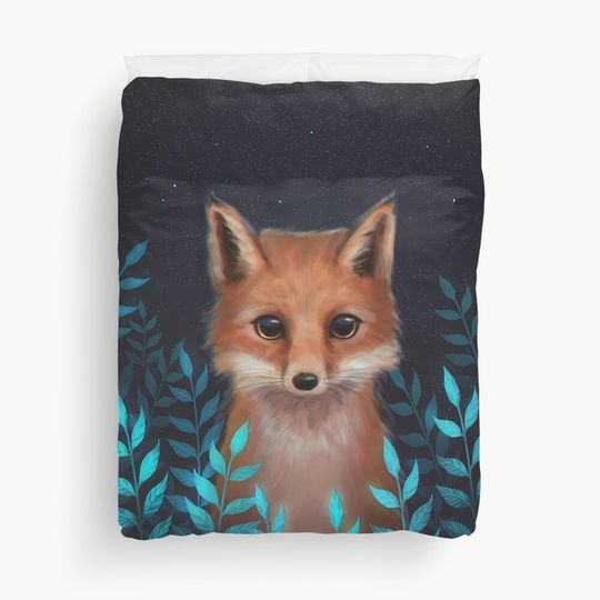 Discover Fox Duvet Cover