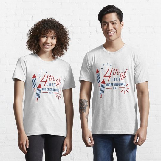 Discover Happy Independence Day USA Essential T-Shirt