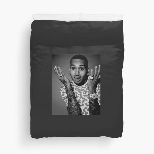 Discover Chri- Brownnnn Duvet Cover