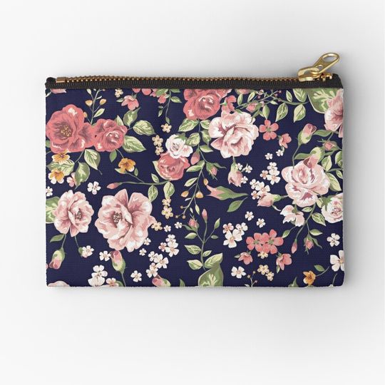 Discover Floral Makeup Bags