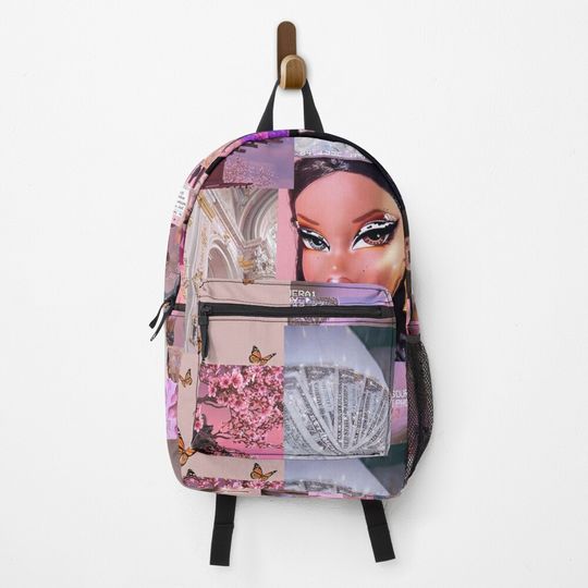 Discover Pink Baddie Bratz Collage Backpack