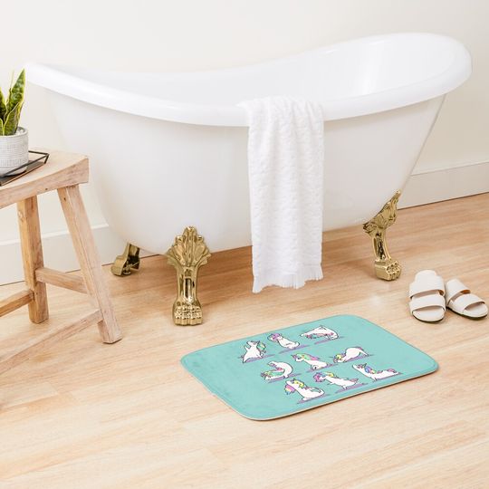 Discover Unicorn Yoga Bath Mat