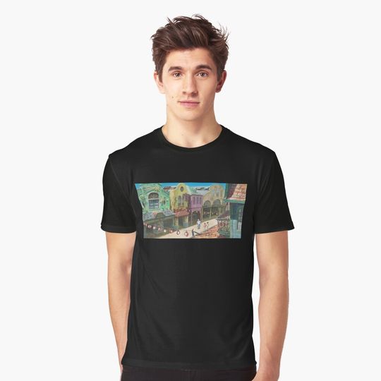 Discover Chihiro lost in city Spirited Away Graphic T-Shirt