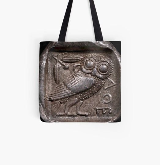 Discover Athenain Silver Tetradrachm Owl  Bag