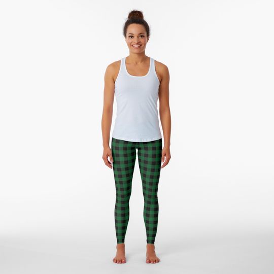 Discover Checked (green) Leggings