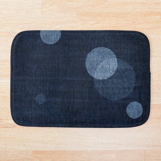 Discover Denim Moon Bath Mat