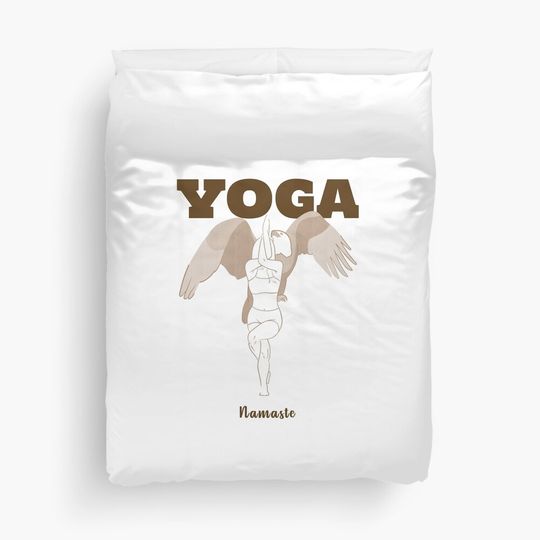 Discover Yoga Namasté Duvet Cover