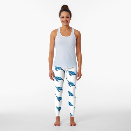 Discover Watercolor Turtle Leggings