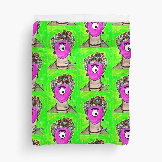 Discover Lulu Punk Frida Duvet Cover