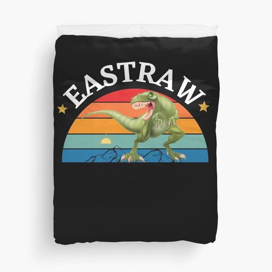 Discover Happy Eastrawr Duvet Cover