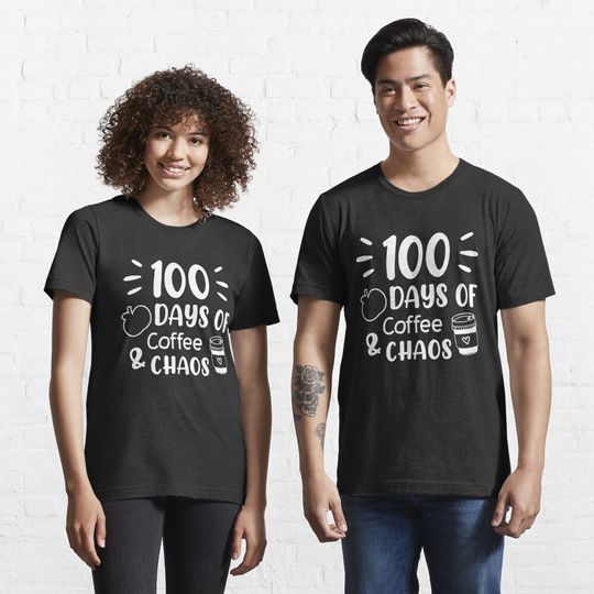 Discover 100 Days Of Coffee And Chaos Essential T-Shirt