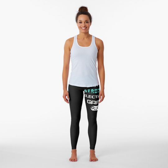 Discover E Is For Electronic Games - Funny Gaming Easter day Leggings