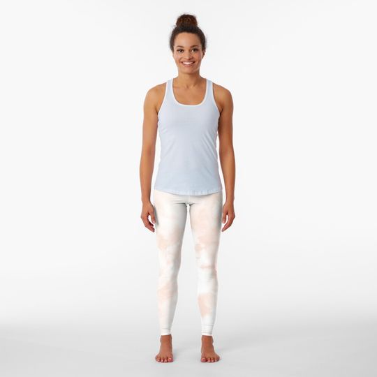 Discover Blush Pastel Tie-Dye Leggings