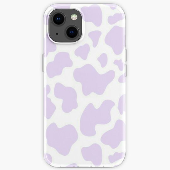 Discover aesthetic purple cow print phone case iPhone Case