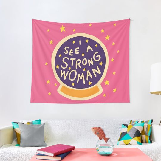 Discover I see a strong woman Tapestry