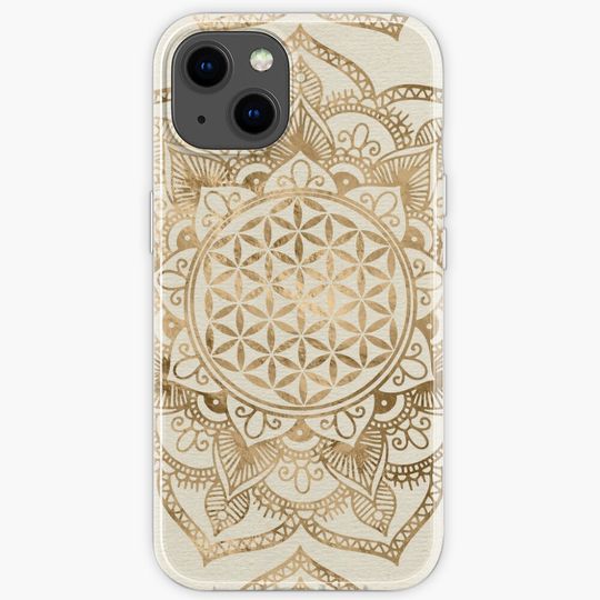 Discover Flower Of Life In Lotus iPhone Case