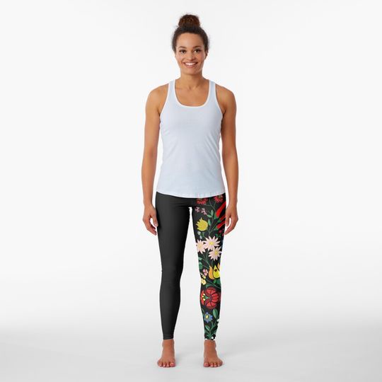 Discover Hungarian embrodery design Leggings
