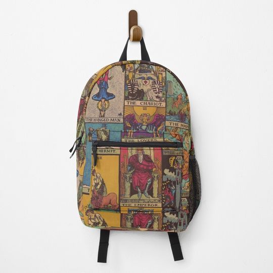 Discover The Major Arcana of Tarot Vintage Patchwork Backpack