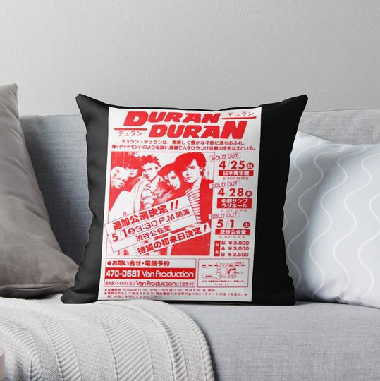 Discover Duran Duran Throw Pillow