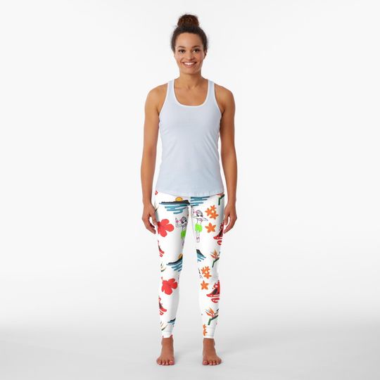 Discover Hawaii Pattern Leggings