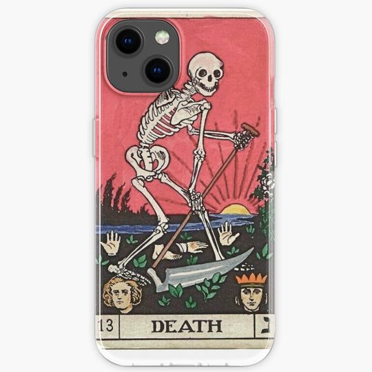 Discover Tarot card death iPhone Case