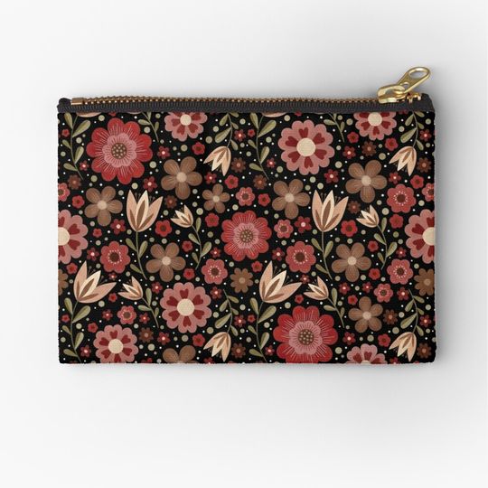 Discover Summer Floral Pattern Makeup Bags