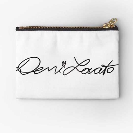 Discover Demi Lovato autograph Zipper Pouch