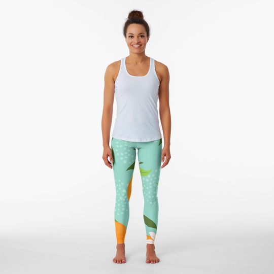Discover Fruits Natural Flourishing Textile Leggings
