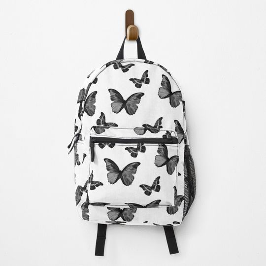 Discover Black & White Butterfly Glam #1 #pattern #decor #art  Backpack