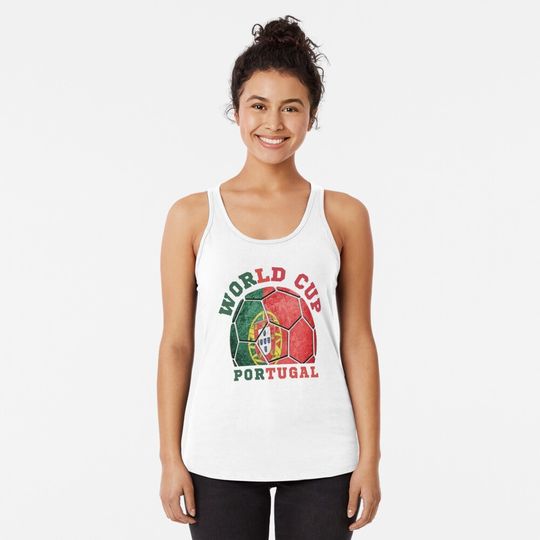 Discover WORLD CUP Portugal - World Cup Qatar 2022 Racerback Tank Top