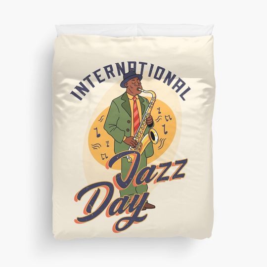 Discover International Jazz Day Duvet Cover