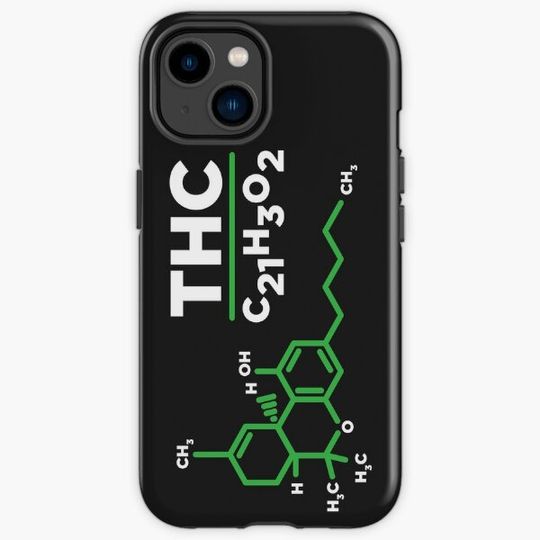 Discover 420 THC Molecule Tetrahydrocannabinol   Iphone Case