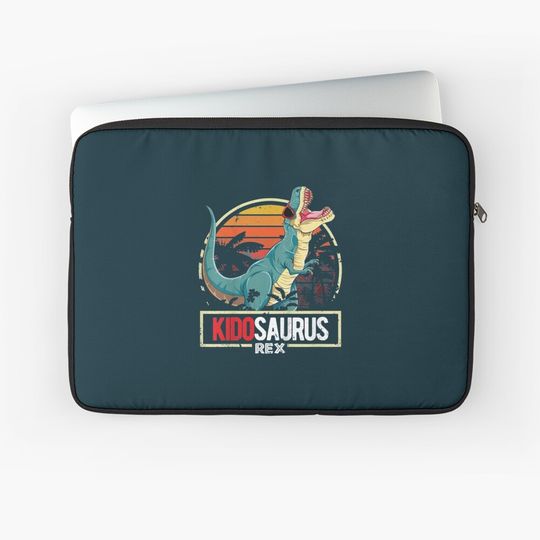 Discover Kidosaurus Toddlers Birthday Trex Family Laptop Sleeve
