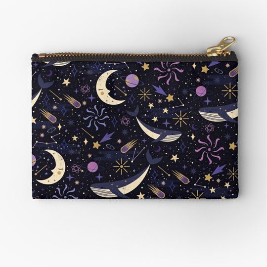 Discover Sea Space  Zipper Pouch