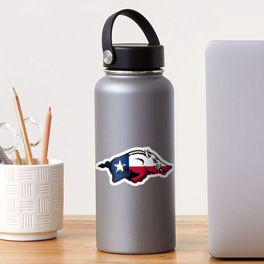 Discover Texas Razorback Sticker