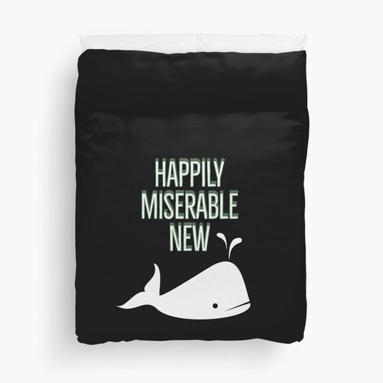 Discover Happily Miserable New Duvet Cover