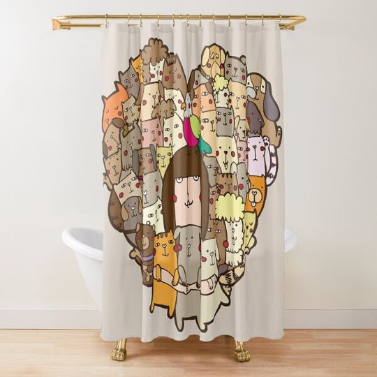 Discover Adopt, don't shop!  Shower Curtain