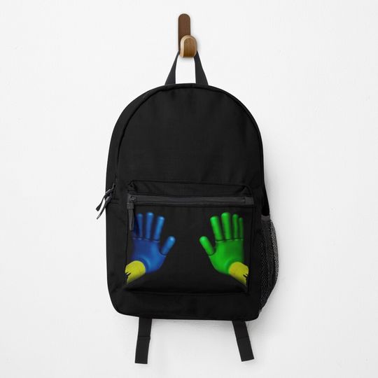 Discover Poppy playtime Player's hands, Blue and green. Huggy Wuggy Backpack