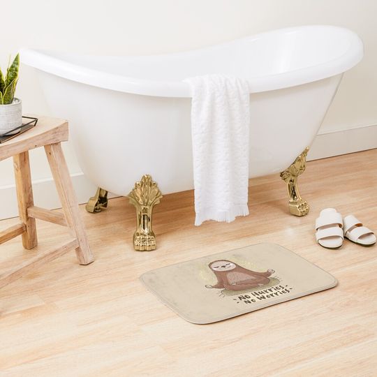 Discover No Hurries Bath Mat