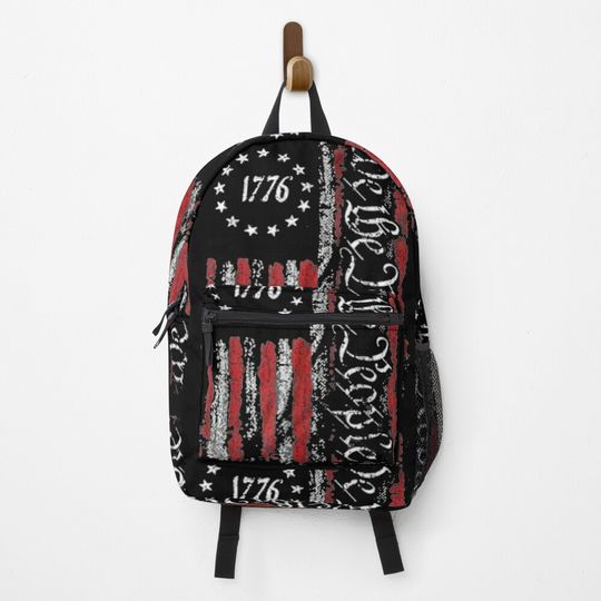 Discover Vintage Old American Flag Patriotic 1776 We The People USA Backpack