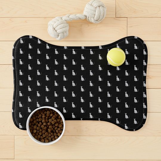Discover Sphynx Cat Pet Bowl Mat