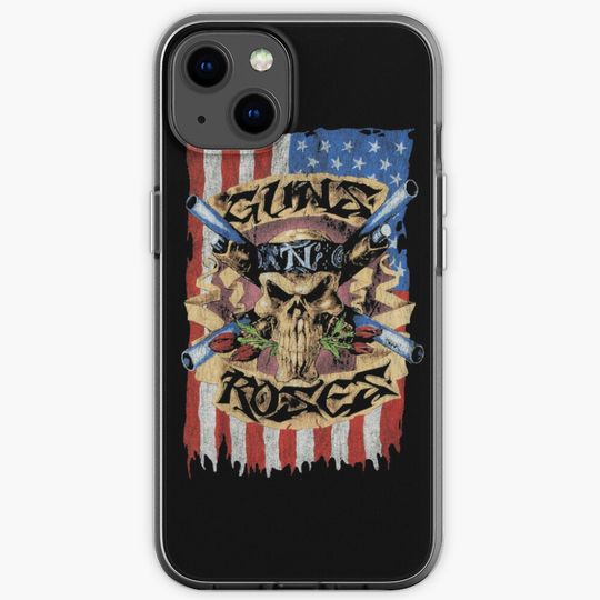 Discover Vintage Flag Show Off roses iPhone Case