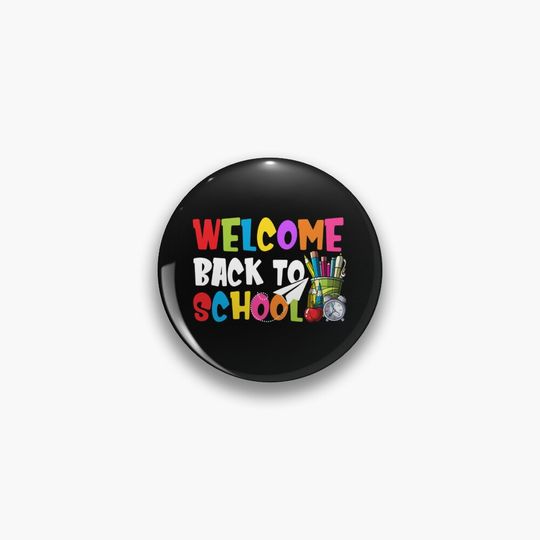 Discover Welcome Back To School Pin Button