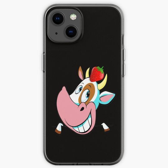 Discover strawberry cow iPhone Case