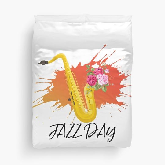 Discover Jazz Day Duvet Cover