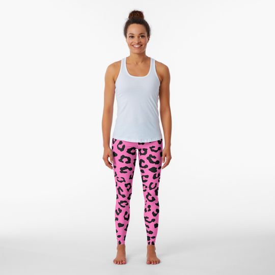 Discover Pink Cheetah Skin Print Leggings