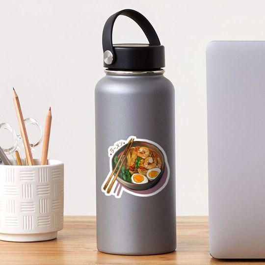 Discover Japanses Ramen Noodles Bowl Sticker