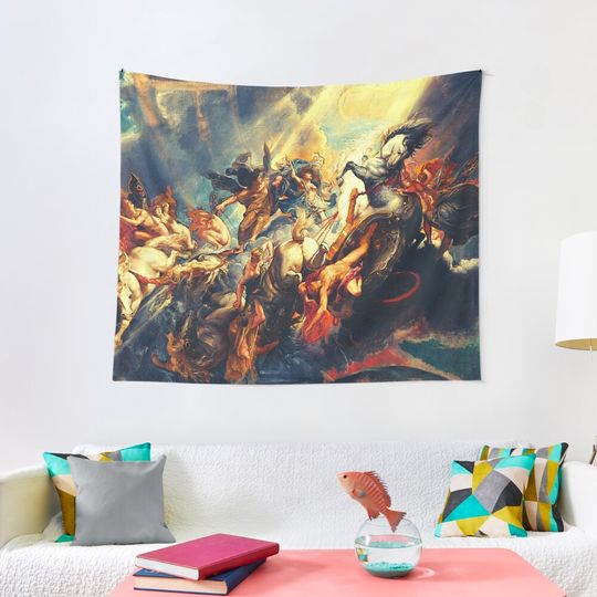 Discover Battle of the Greek Gods Tapestry